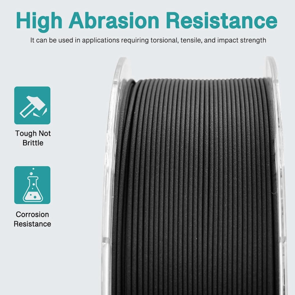Carbon Fiber Nylon Filament PA6-CF 3D Printer Filament 1.75Mm 1Kg - PC Spool