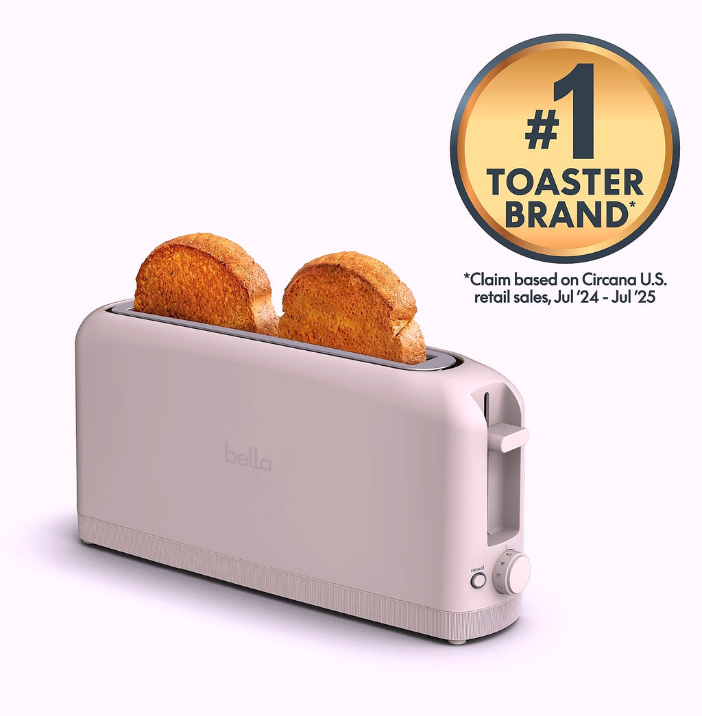 Bella 2 Slice Slim Toaster 900W with 10" Long Slot