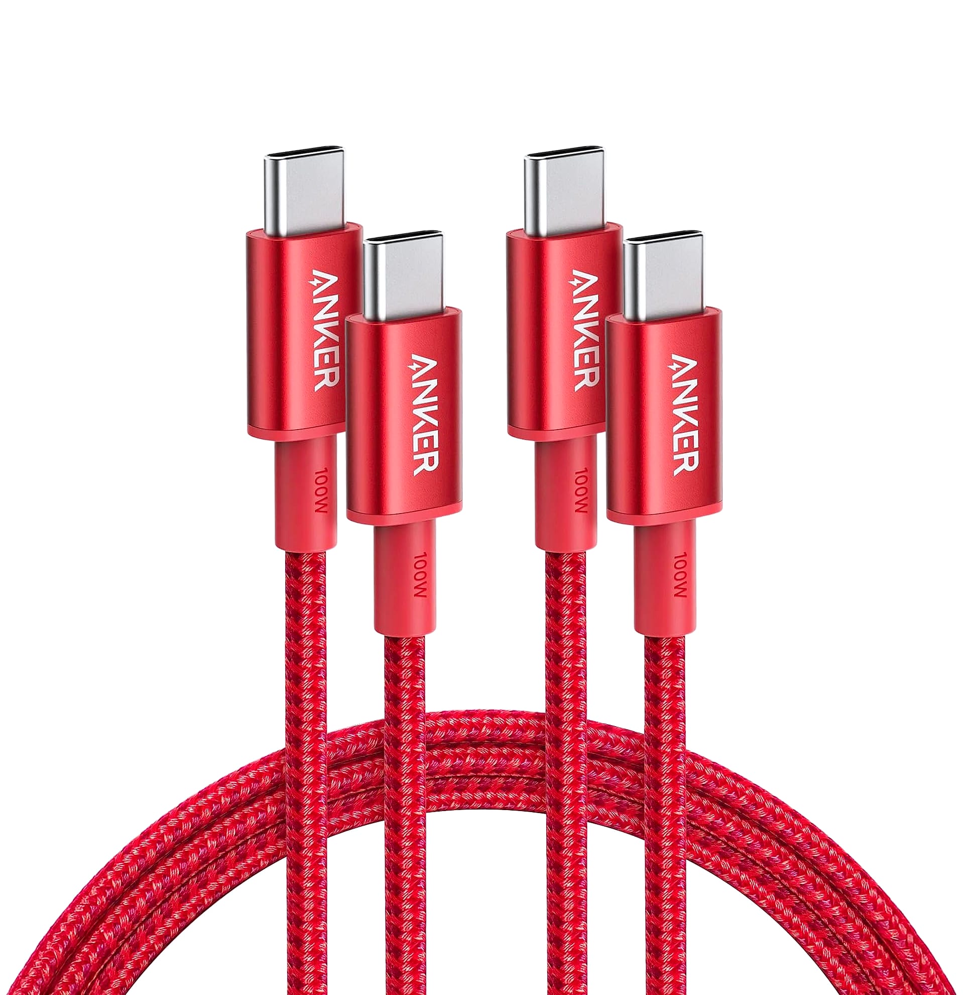 Anker 333 USB-C Cable 2-Pack 6ft, 100W Fast Charging