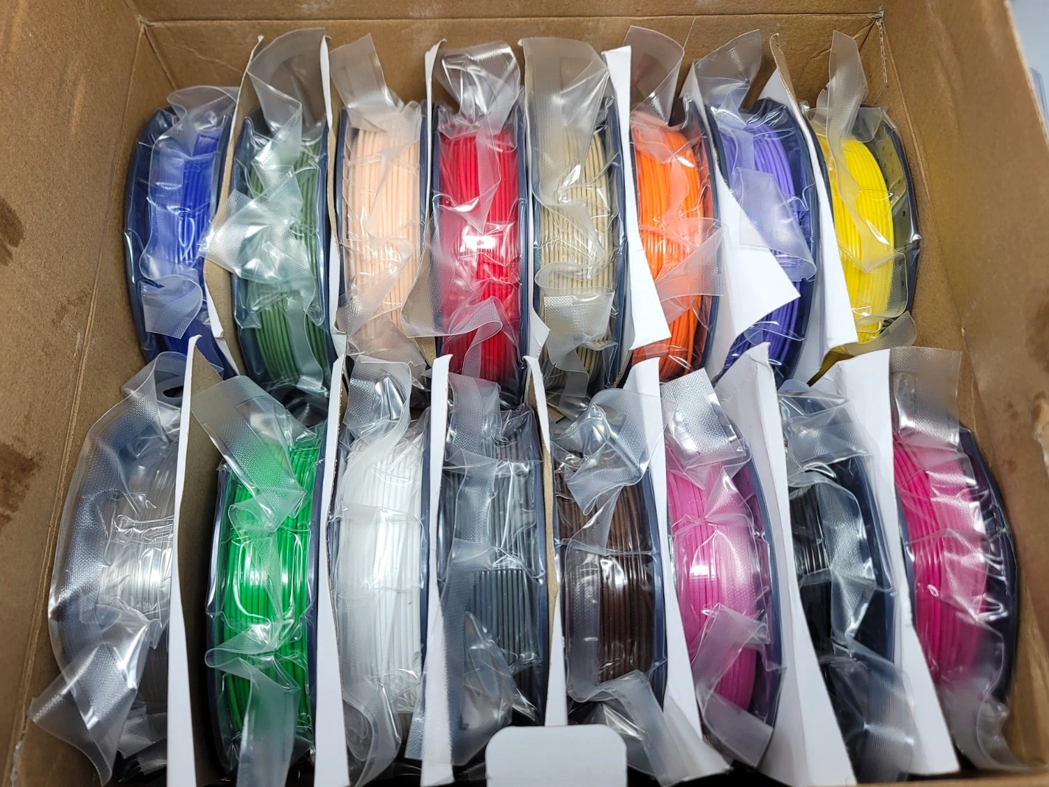 SUNLU 16 Color PLA Filament Bundle Multicolor 3D Printer 1.75mm - Individually