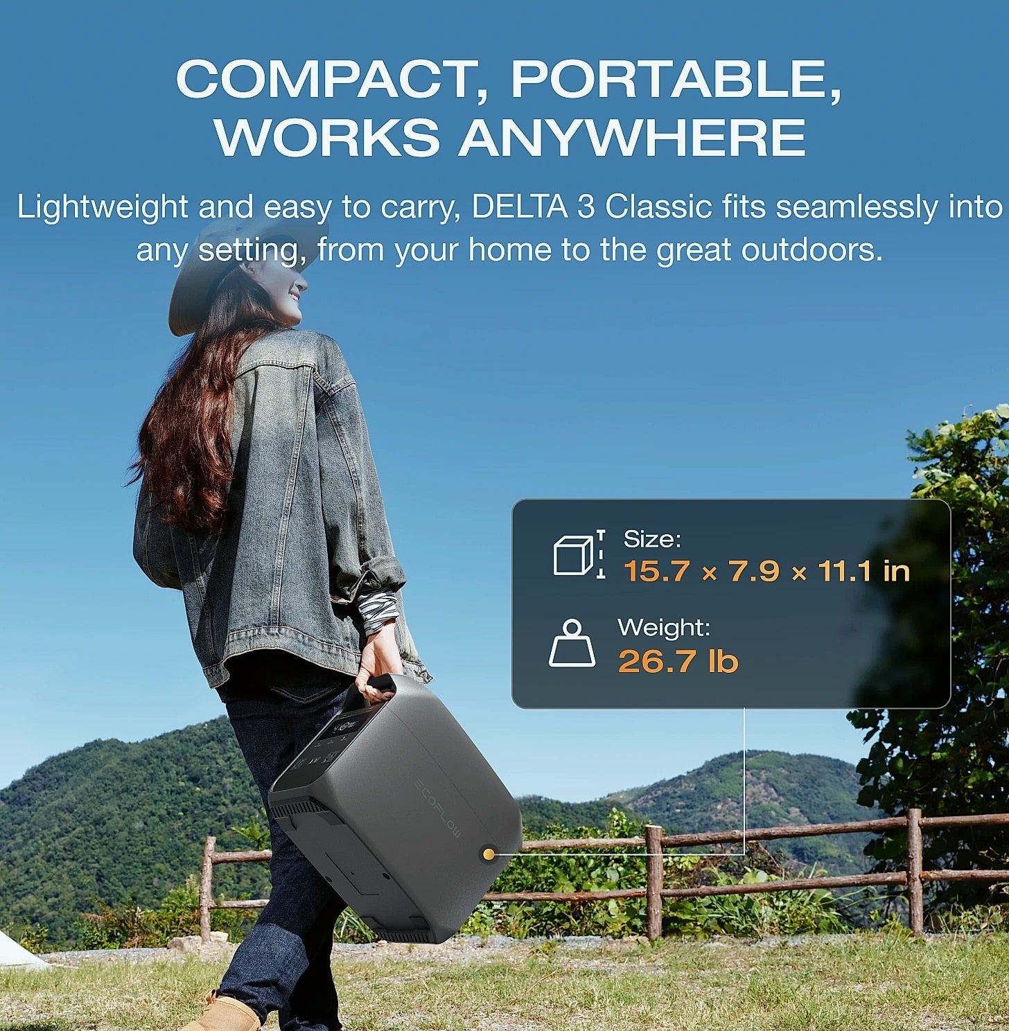 EcoFlow DELTA 3 1024Wh LiFePO4 Portable Power Station