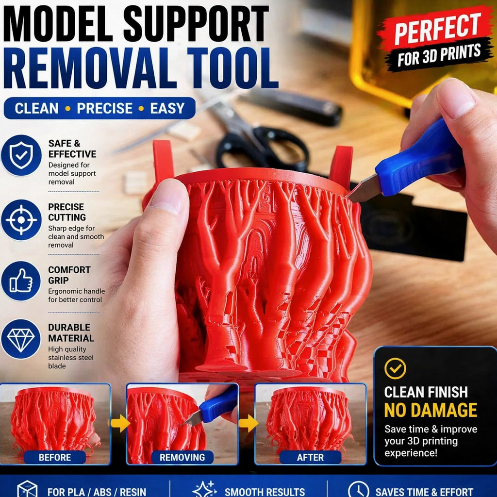 3D Printer Tool Kit - PLA, ABS & Resin Support Removal Cutter Set