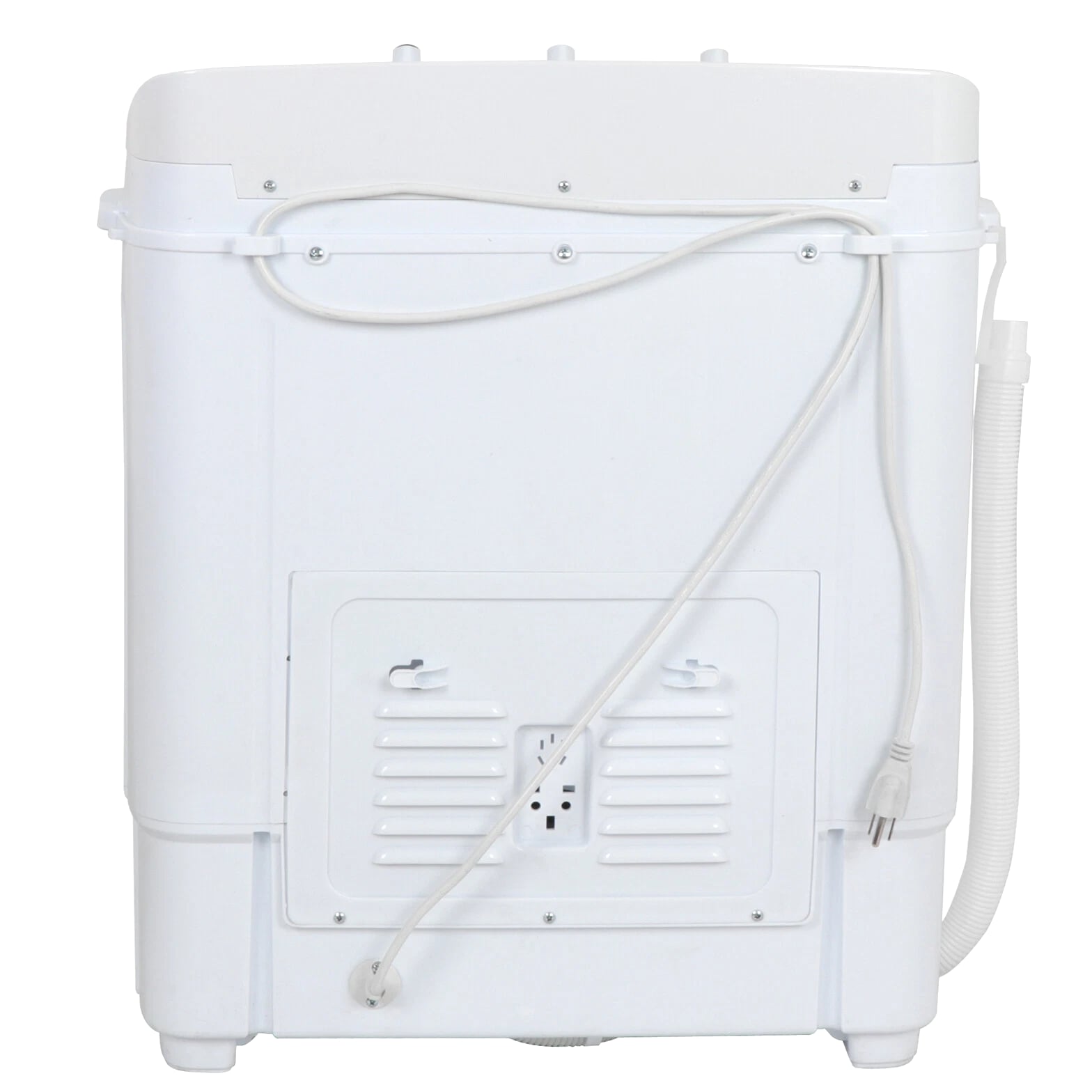 White Compact Portable Washer & Dryer with Mini Washing Machine and Spin Dryer
