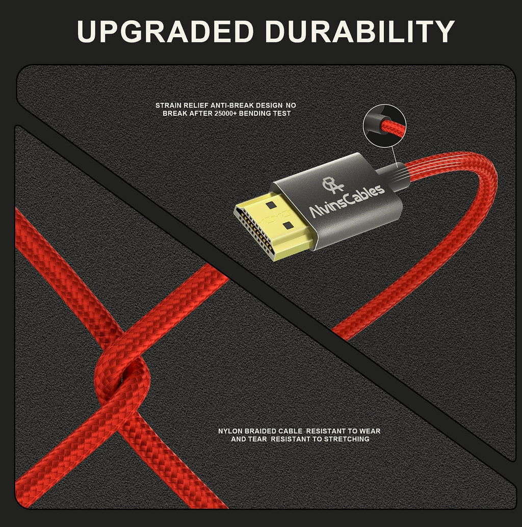 Alvin's Cables 8K Micro-HDMI to HDMI Coiled Cable for Cameras