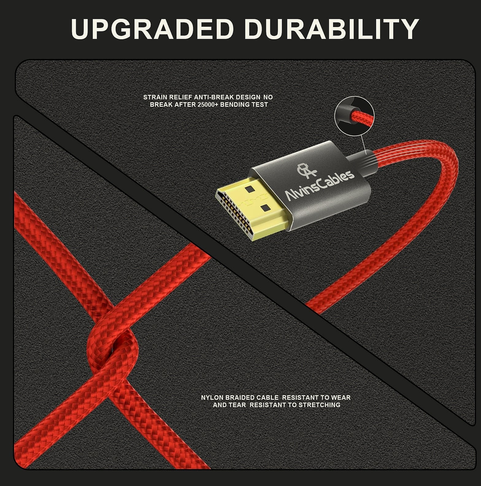 Alvin's Cables 8K Micro-HDMI to HDMI Coiled Cable for Cameras