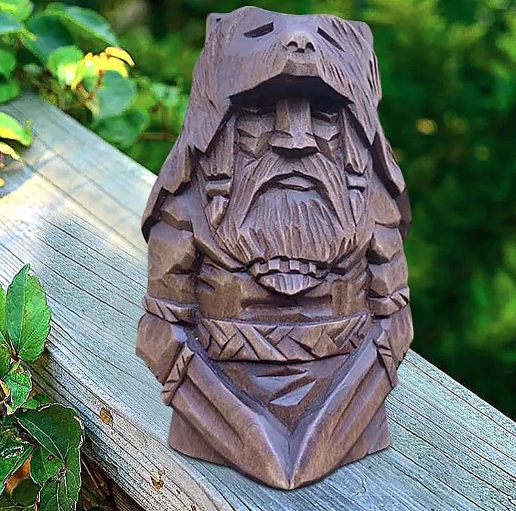 Norse Viking Odin Resin Statue Garden Ornament