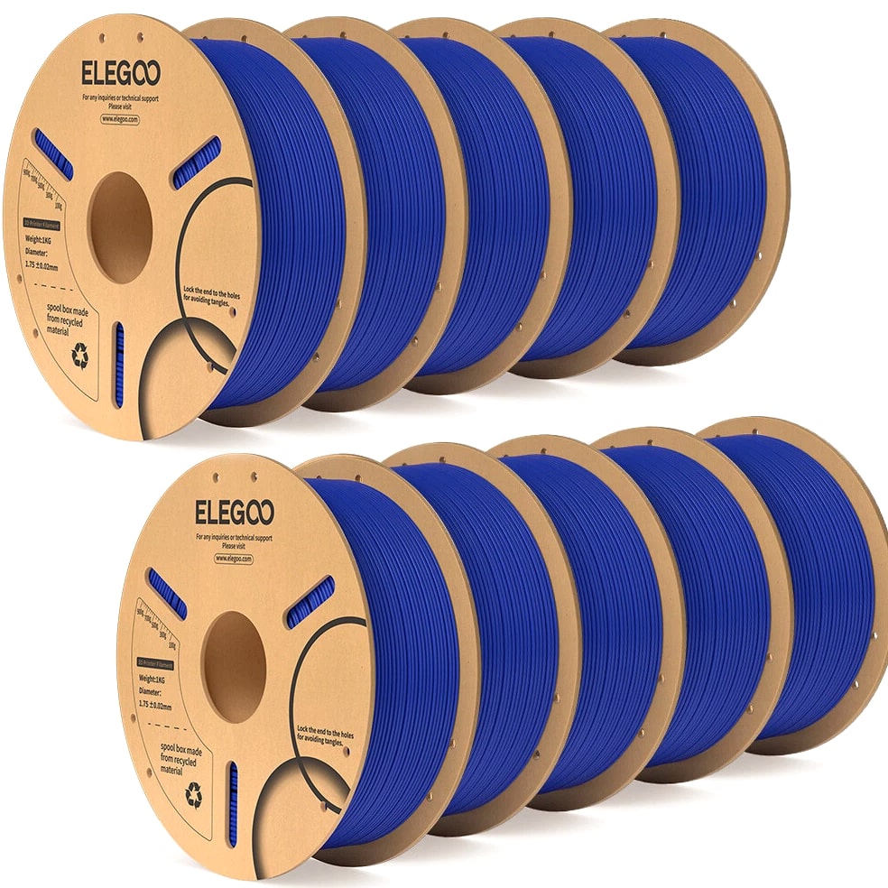 ELEGOO PLA 3D Printer Material Filament Dimensional Accuracy +/- 0.02mm 10 kg