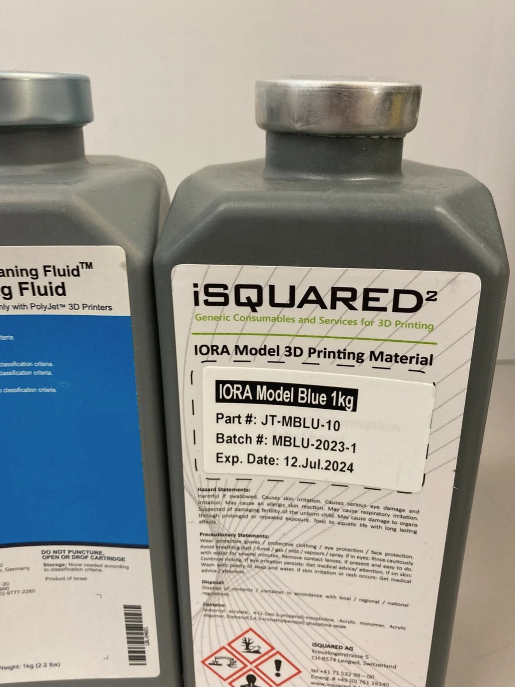 Lot of 3 Stratasys Resins, 2 Support Cleaning Fluid PolyJet 3D Printers