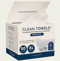 Clean Skin Club Clean Towels XL, 50 Count Disposable Face Wipes