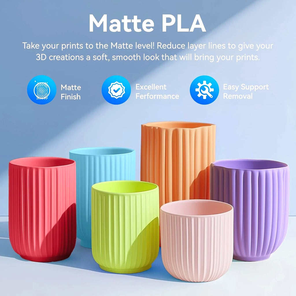 JAYO 5KG/10KG/20KG Matte PLA Black White Gray 3D Filament 1.75mm 1.1KG/SET