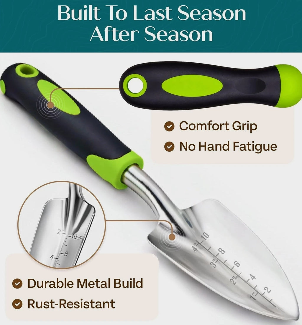 Ergonomic Gardening Tools Set - Complete Kit for Home Gardeners & Enthusiasts