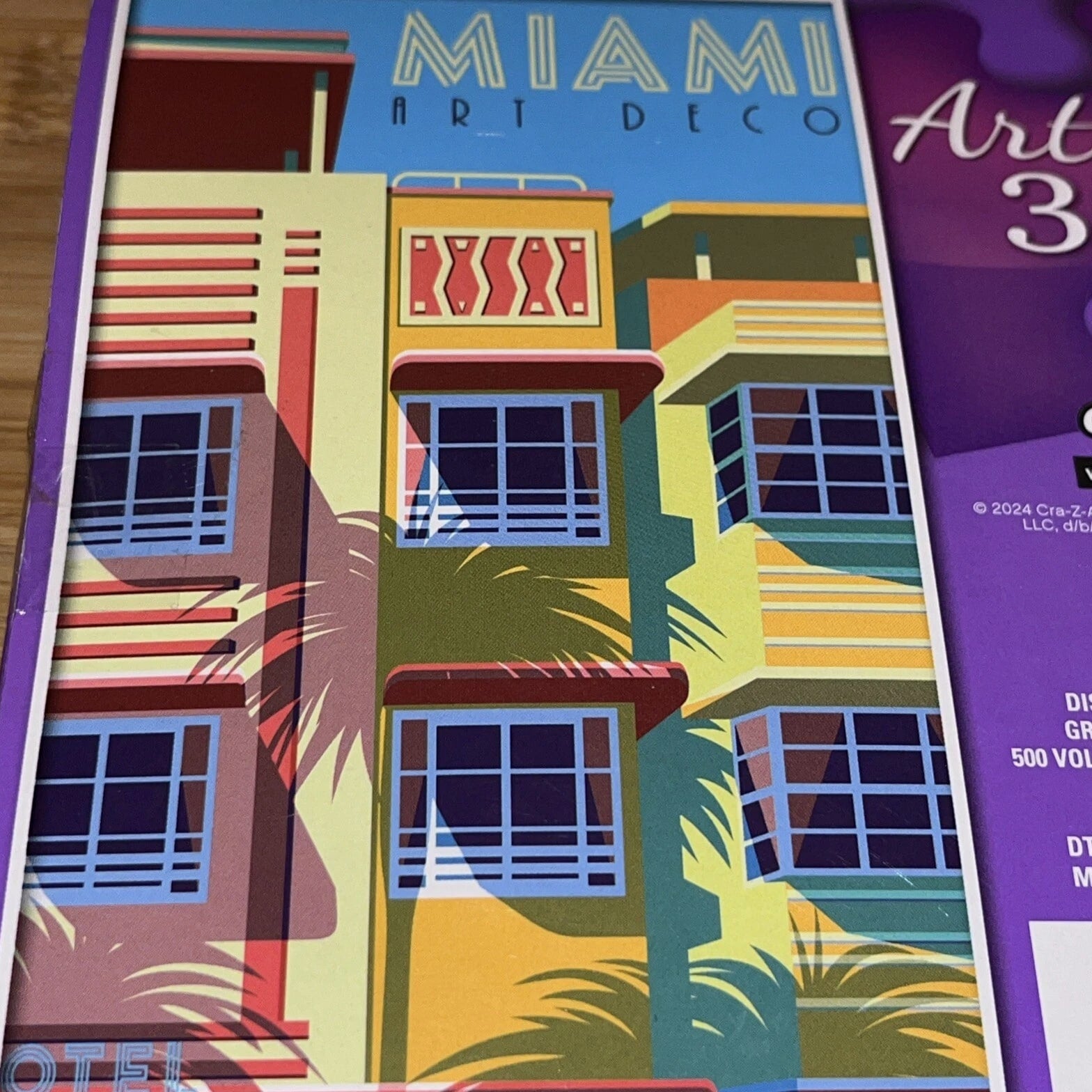 Miami Art Deco Puzzle 350 Pieces Colorful Buildings NEW SEALED Artbox