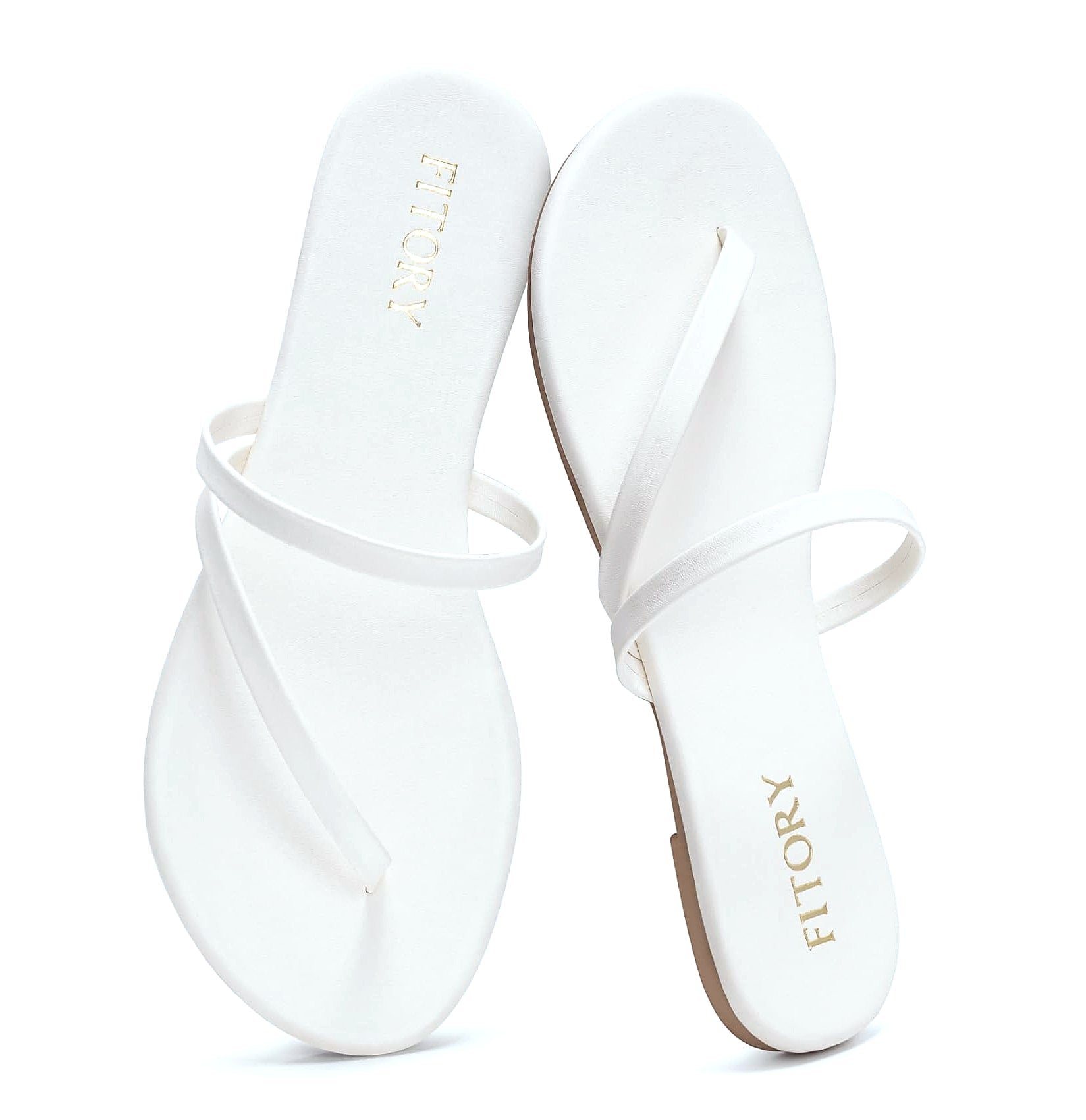 FITORY Womens Flip Flops Strappy Open Toe Sandals Size 6-11