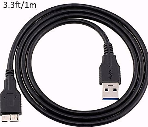 QCEs USB 3.0 Micro B Cable for External Hard Drive, 1.6ft