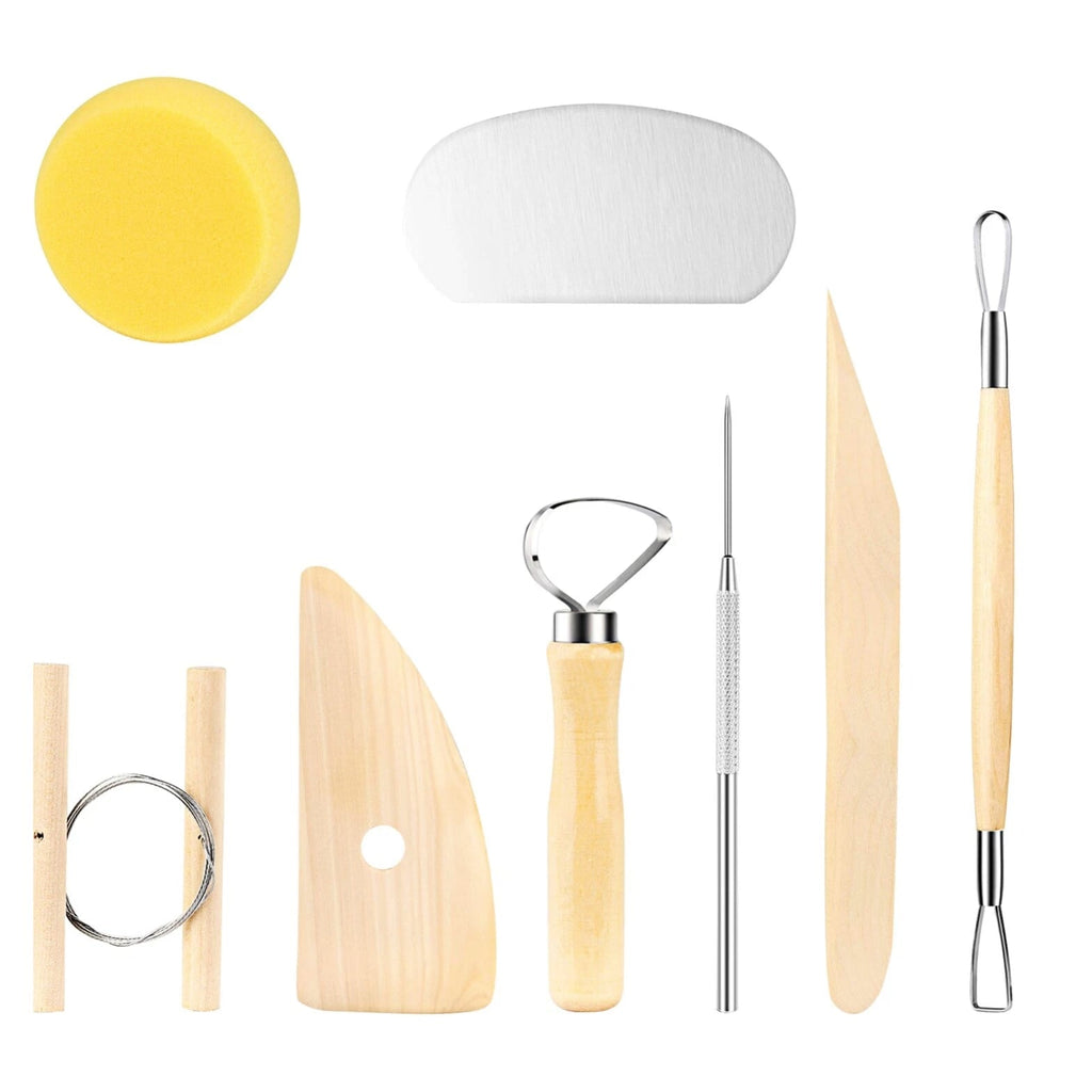 XDT Art Supplies Clay&Pottery Modeling Sculpting Tools 8Pc Model Kit Sculpture