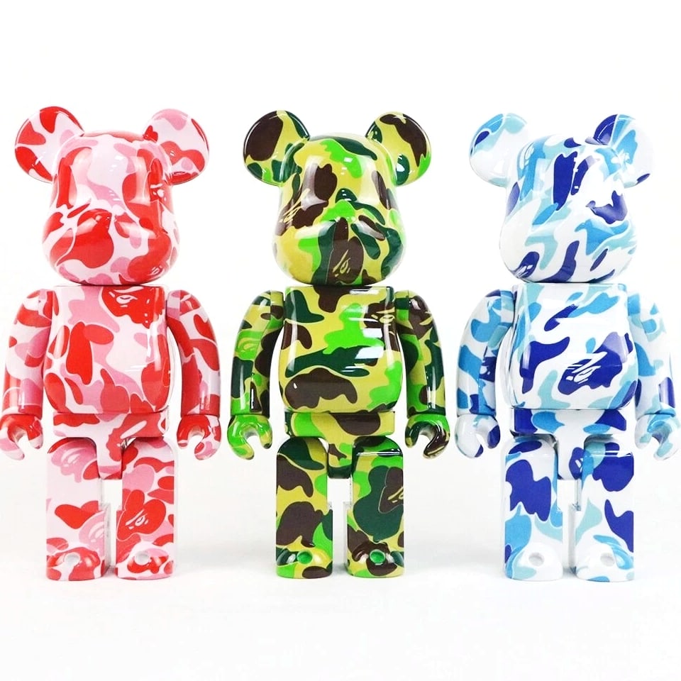 400% Bearbrick A BATHING APE Shark Series Action Figure Art Toy Collectible Gift
