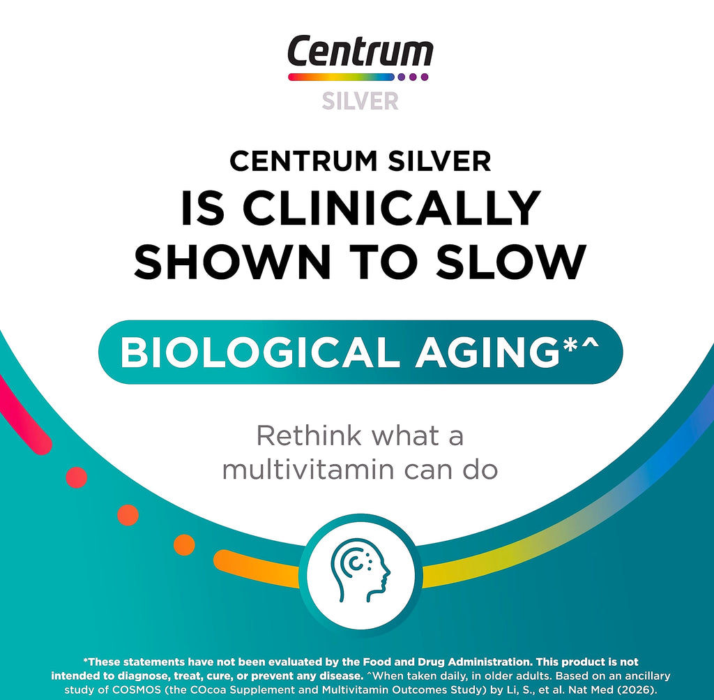Centrum Silver Men 50+ Multivitamin with D3 and Zinc