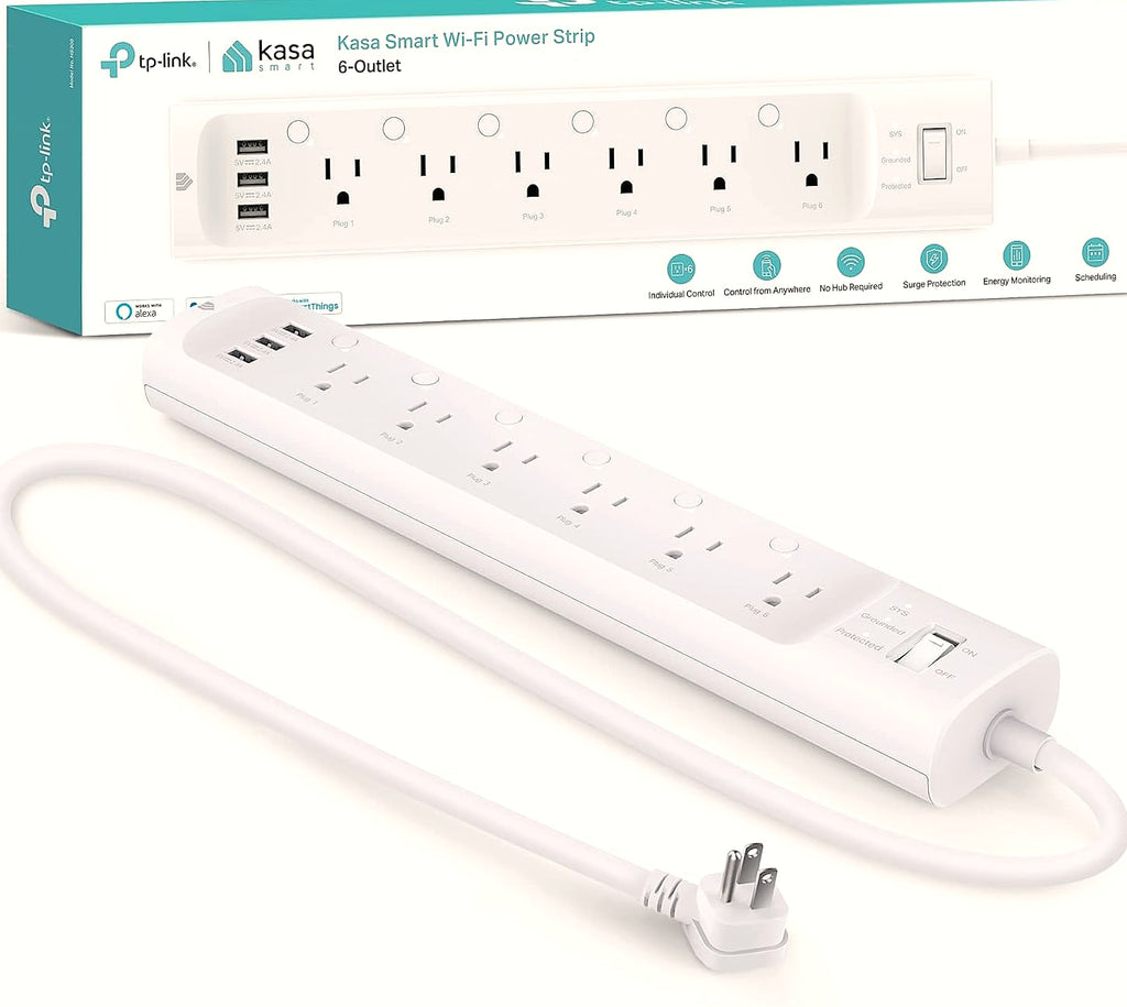 Kasa Smart HS300 Power Strip with 6 Smart Outlets and USB Ports