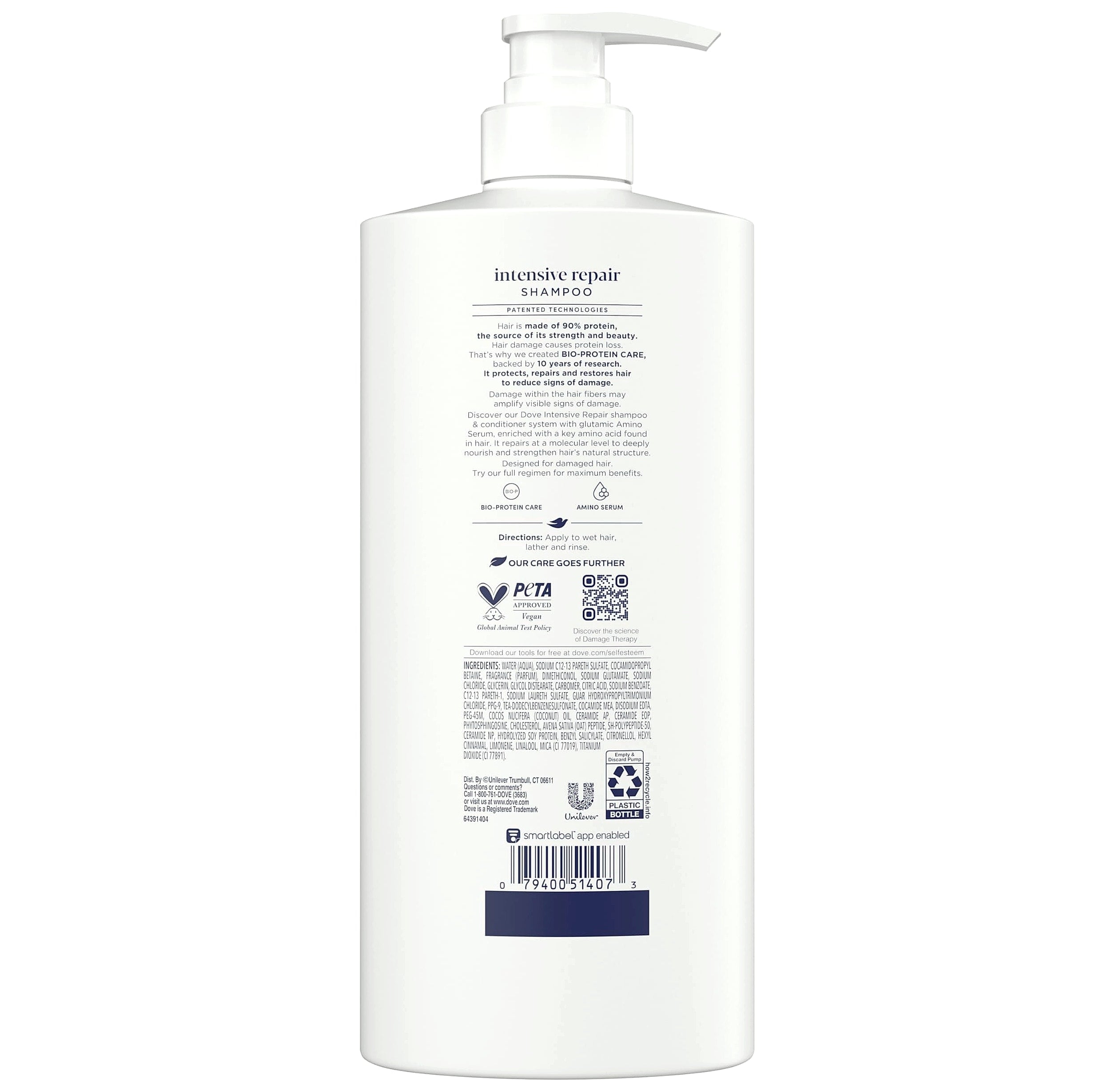 Dove Intensive Repair Shampoo for Damaged Hair 28 fl oz