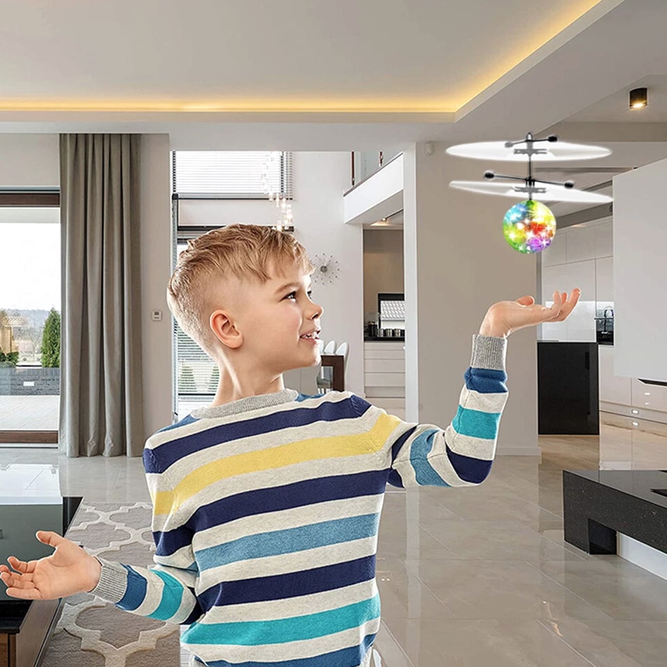 Toys for Boys Flying Ball LED 3 4 5 6 7 8 9 10 11 Year Old Kids Birthday Gifts