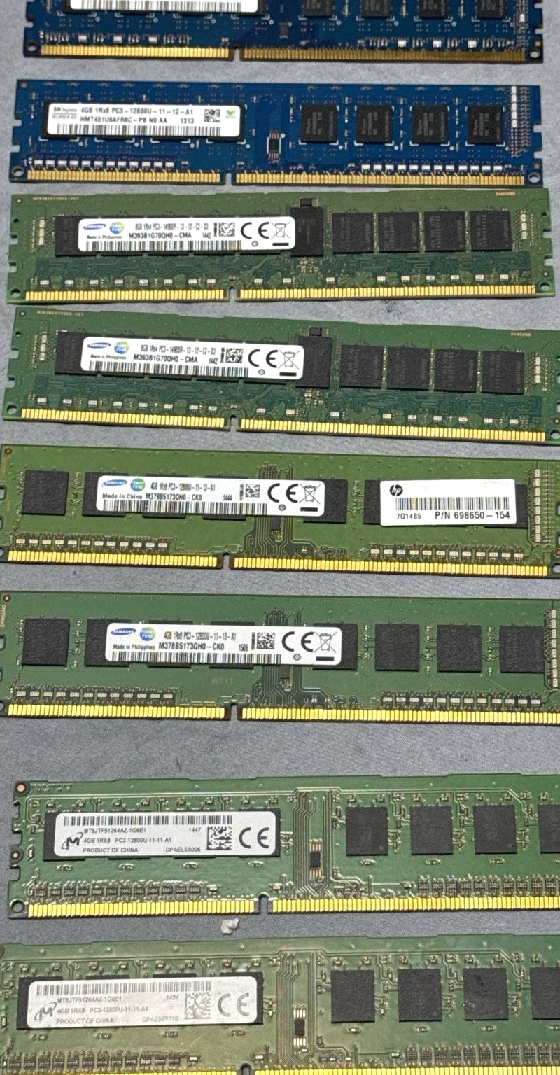 DDR3 RAM Lot 15 Sticks Mixed 4GB 8GB Samsung Kingston Hynix Tested free ship