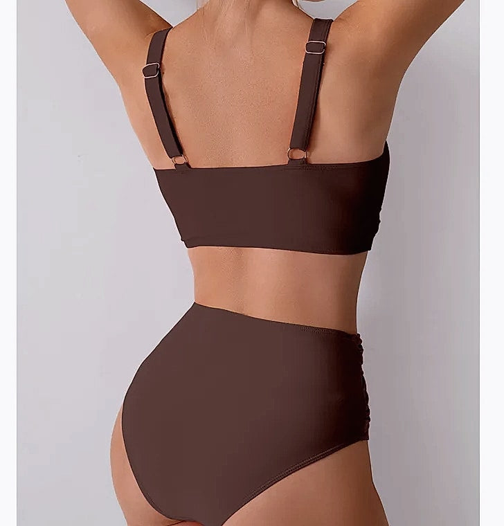 Barupshe High Waist Bikini Push Up Swimsuit Women