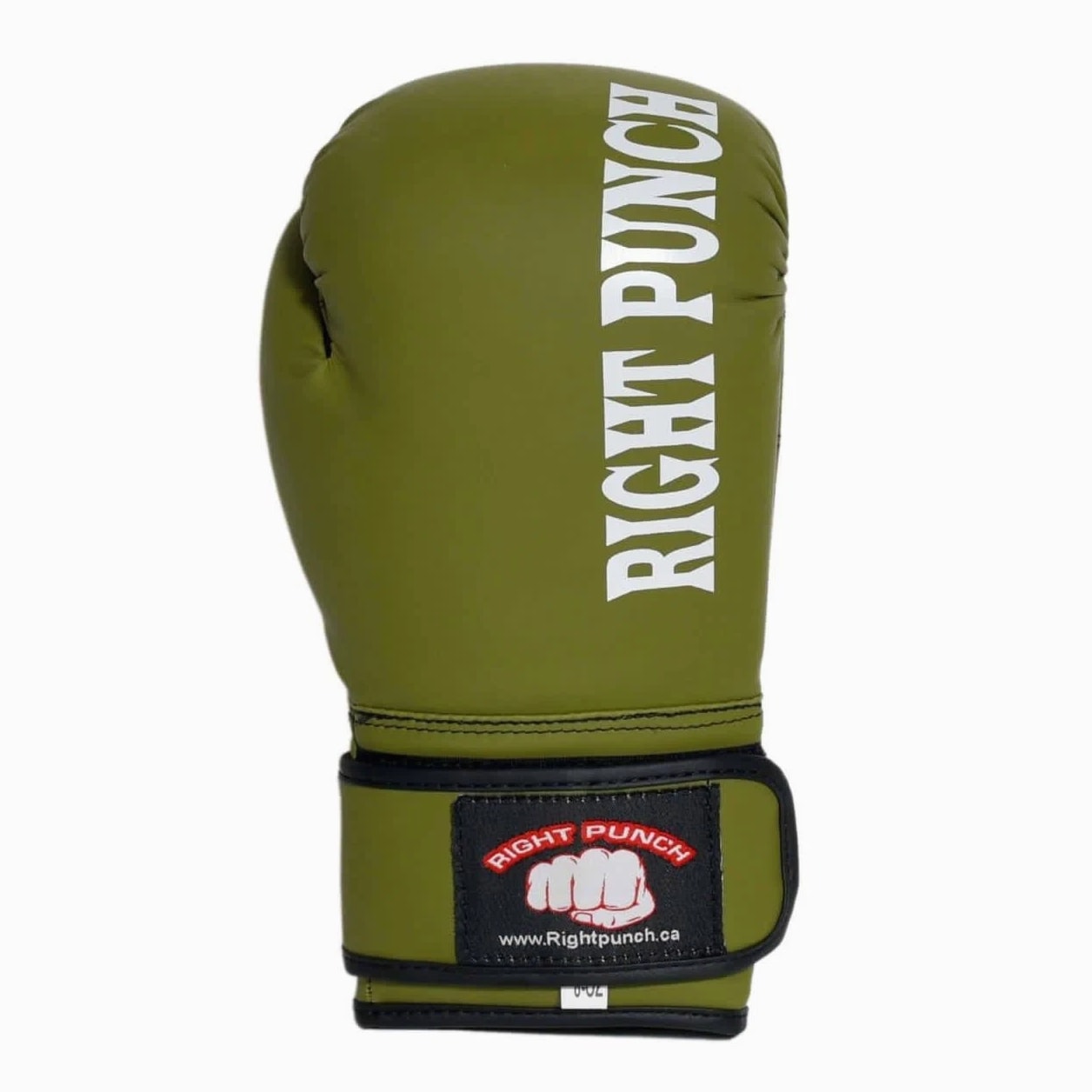 Boxing Gloves Punch Bag Leather Pro Kick Fight Gym Punching Training Mitts olive