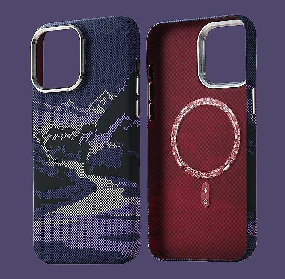 PPC Abstract Landscape MagSafe iPhone Case with Lens Shield
