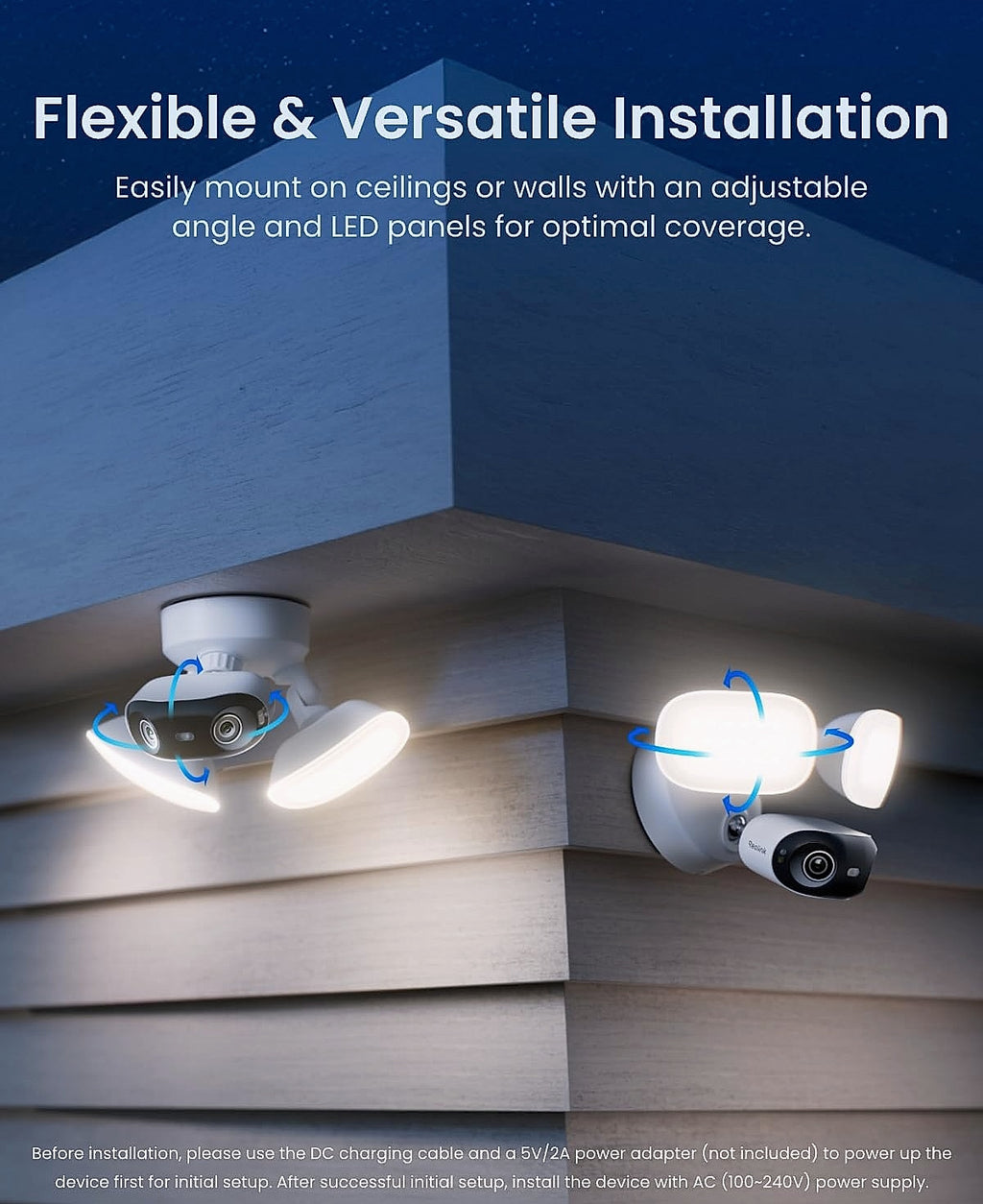 Reolink Doorbell WiFi and Elite Floodlight Camera Bundle