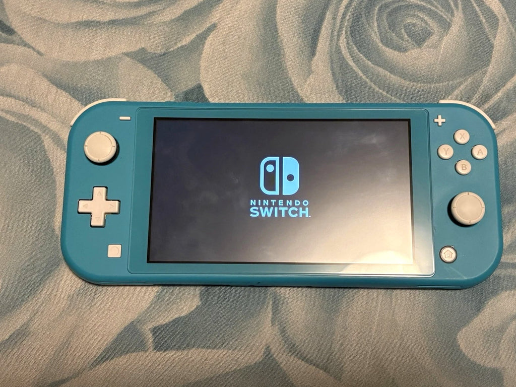 Nintendo Switch Lite Blue Bundle 128GB SD Card + Charger + Screen Protector