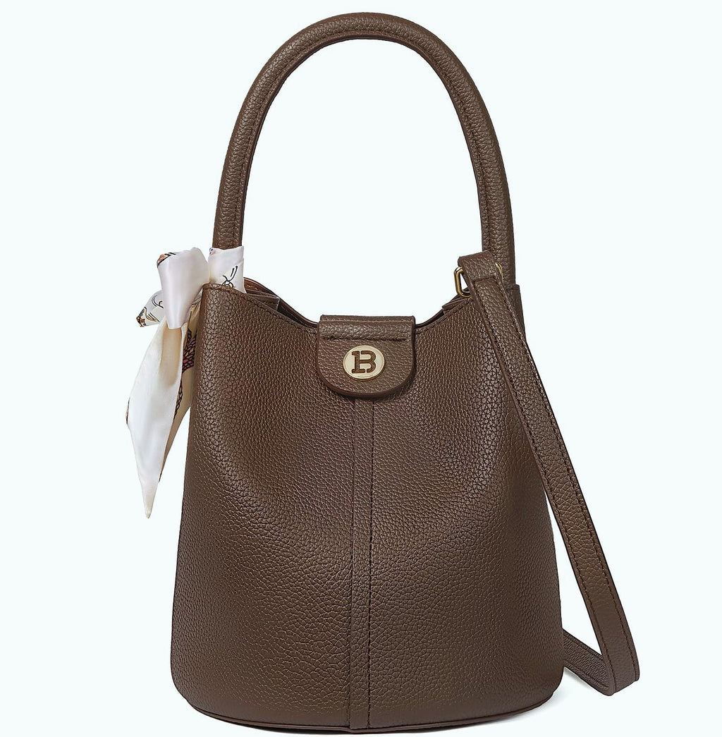 BOSTANTEN Small Crossbody Bag for Women Vegan Leather Mini Bucket