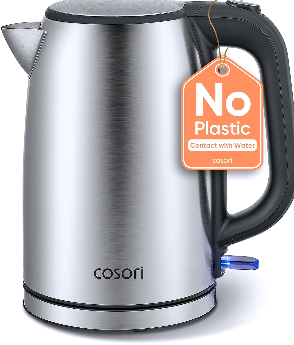 Cosori 1.7L Electric Kettle, Stainless Steel, 1500W Fast Boil