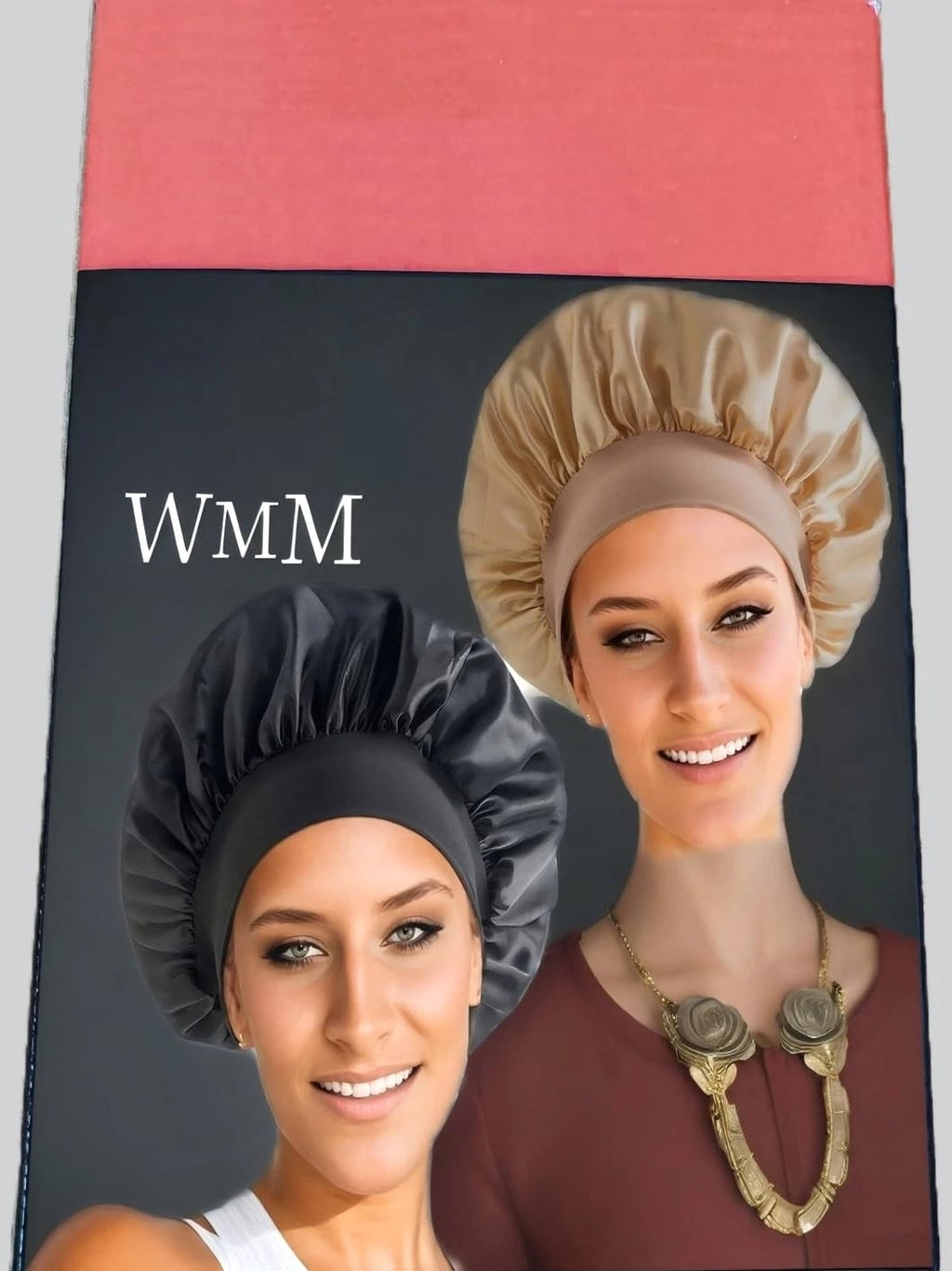 2 Pcs Satin Hair Bonnets, Silk Bonnet for Sleeping, Soft Elastic Band Sleep Cap