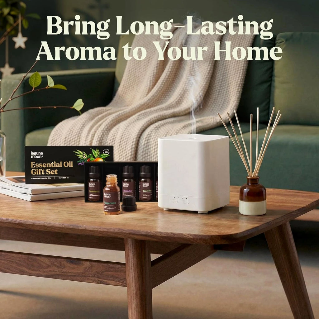 Essential Oils Aromatherapy Set - 6 Oils for Diffusers, Home Care, Candle Making