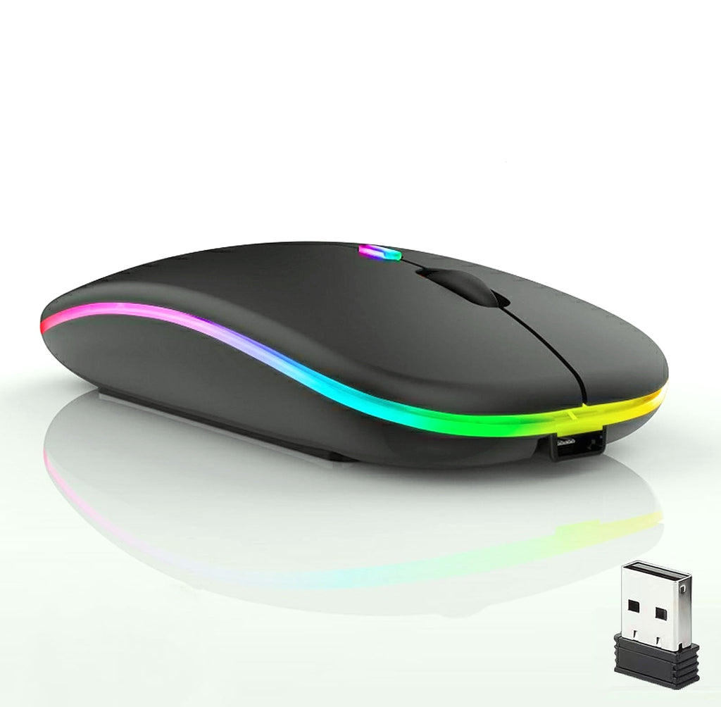 Guiheng Wireless Bluetooth Mouse, Dual Mode Rechargeable