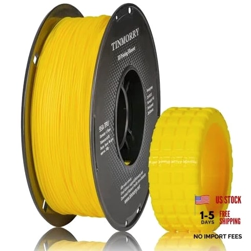 TPU Filament 1.75mm, TPU 95A Flexible 3D Printer Fluorescent Yellow