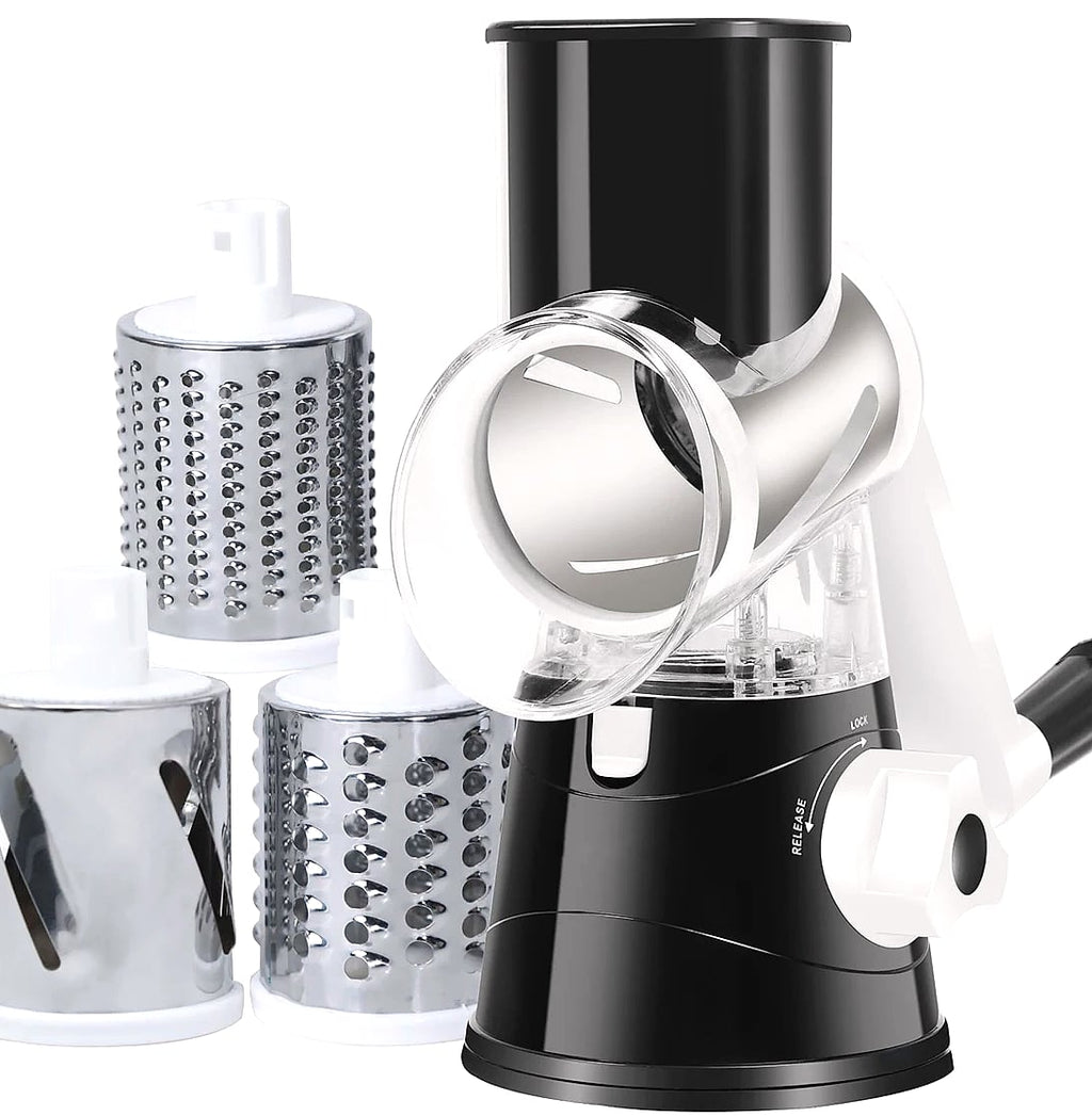 AEHOME Vegetable Slicer Shredder with 3 Drum Grater
