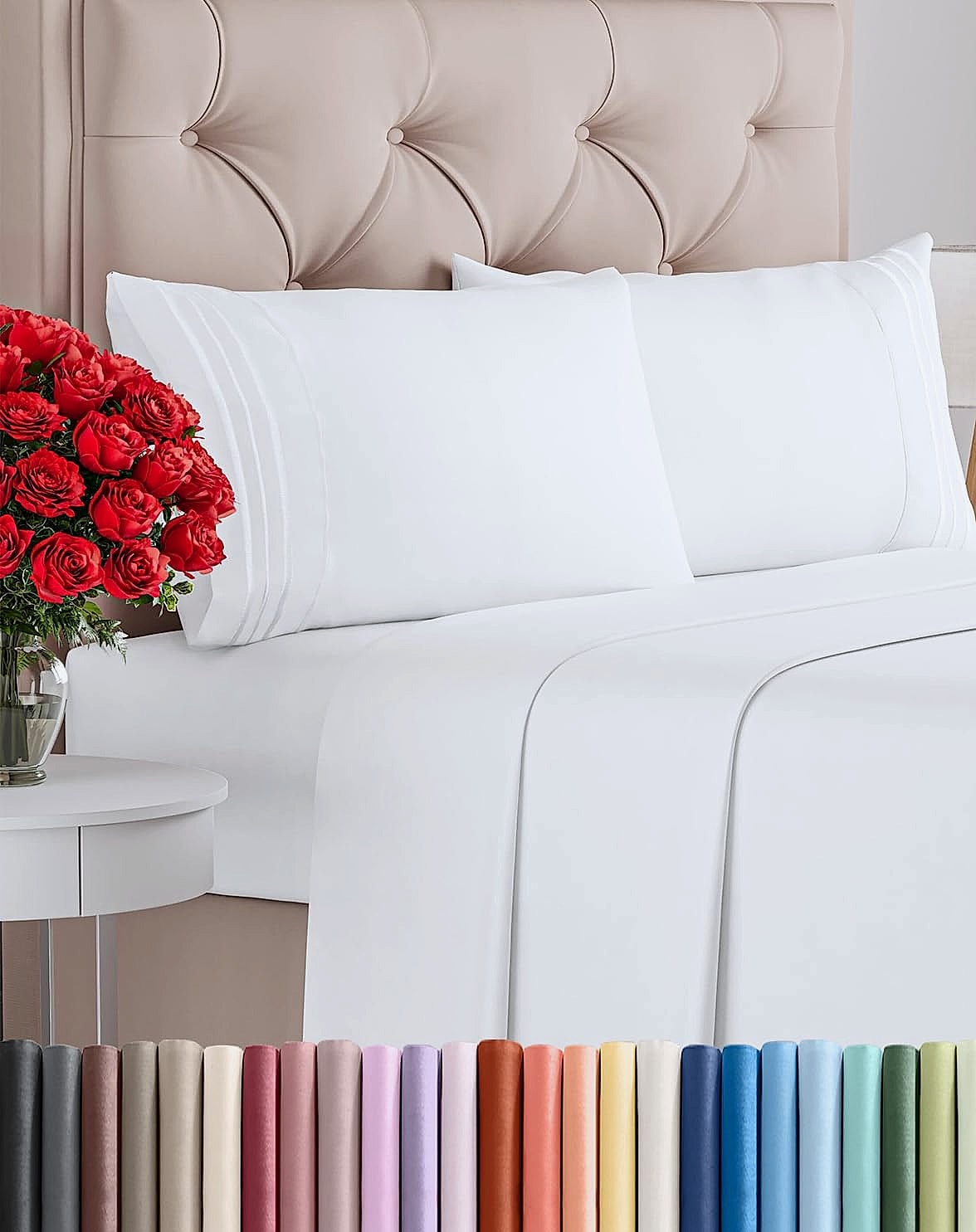 CGK Unlimited Queen Sheet Set with Deep Pockets and Soft Microfiber