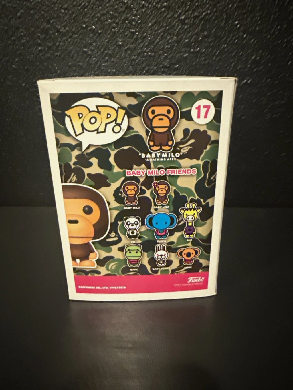 BABY MILO Funko POP! #17 Bape Bait Exclusive Flocked NO SHIRT VARIANT SUPER RARE