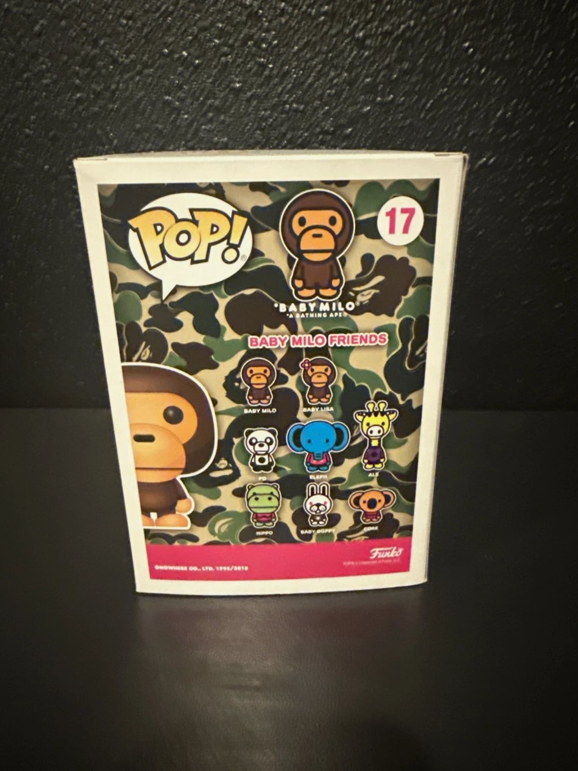 BABY MILO Funko POP! #17 Bape Bait Exclusive Flocked NO SHIRT VARIANT SUPER RARE