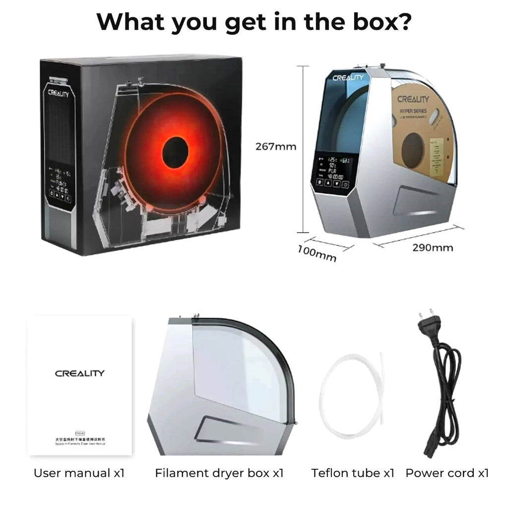Filament Dryer Box Filament Storage Dehydrator 1kg 3D Printer Filament Dryer Box