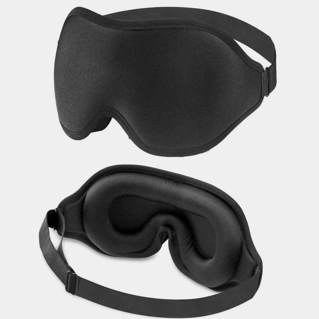 3D Travel Silk Eye Mask Sleeping Soft Padded Shade Cover Rest Relax Blindfold